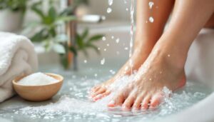 Zo hou je je voeten fris: wassen, goed afdrogen en af en toe een zoutbad