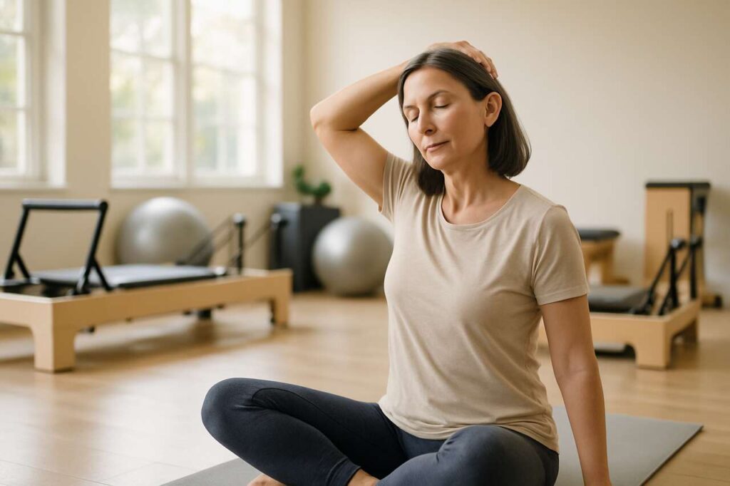 Een pilatesdocente onthult de oefeningen die echt de rimpels in de hals aanpakken