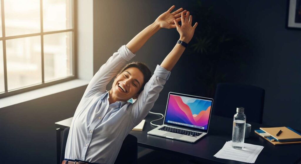Micro-workouts op een werkdag: zo krijg je meer energie zonder een uur te sporten