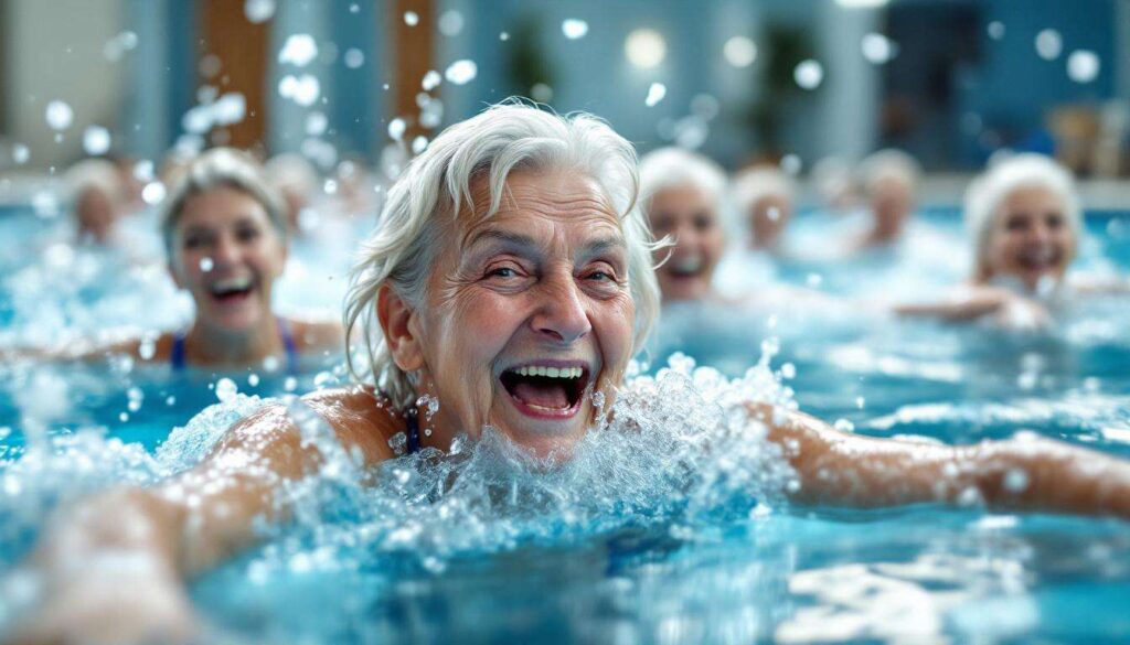 Veel ouderen sporten fanatiek in het water, maar zien geen resultaat