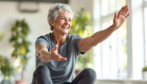 10 minuten en 10 oefeningen: deze staande workout versterkt je core na je 55e