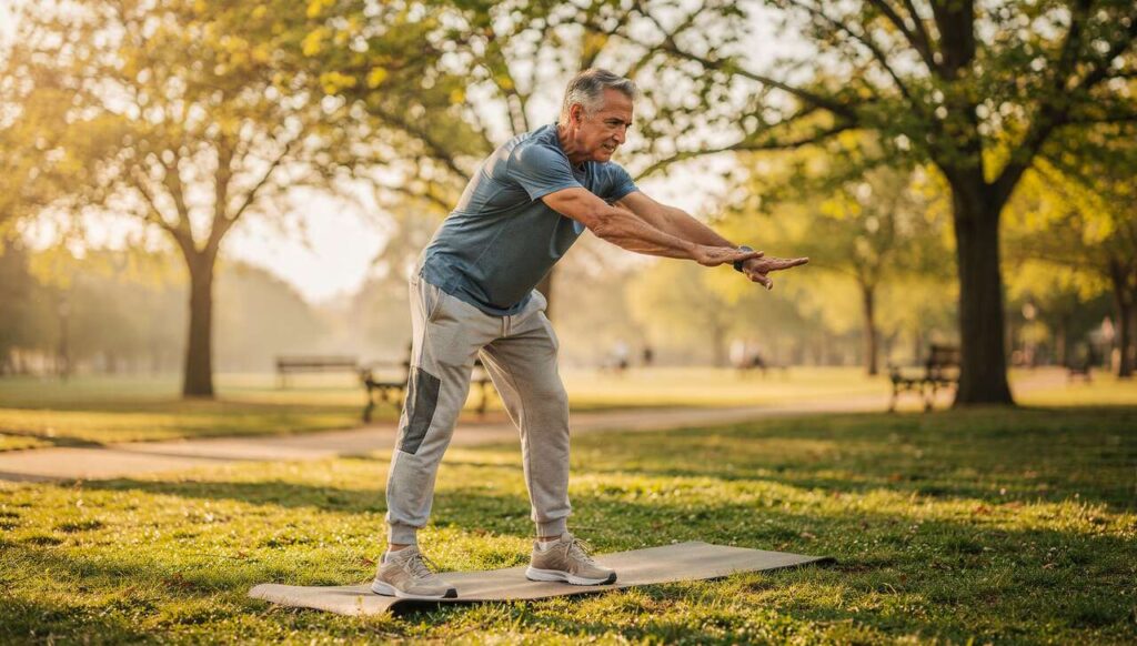 Niet stretchen maar dit: de warming-up die blessures na je 50e echt voorkomt
