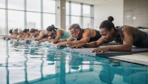 Buikvet: na zwemmen is de ‘aqua plank’ de meest doeltreffende oefening voor een platte buik